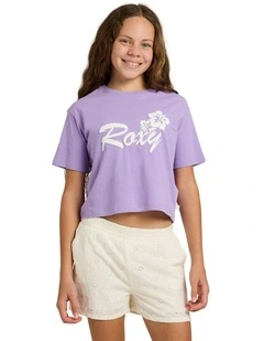 Girls 8-16 Summer Wave T-Shirt in Purple