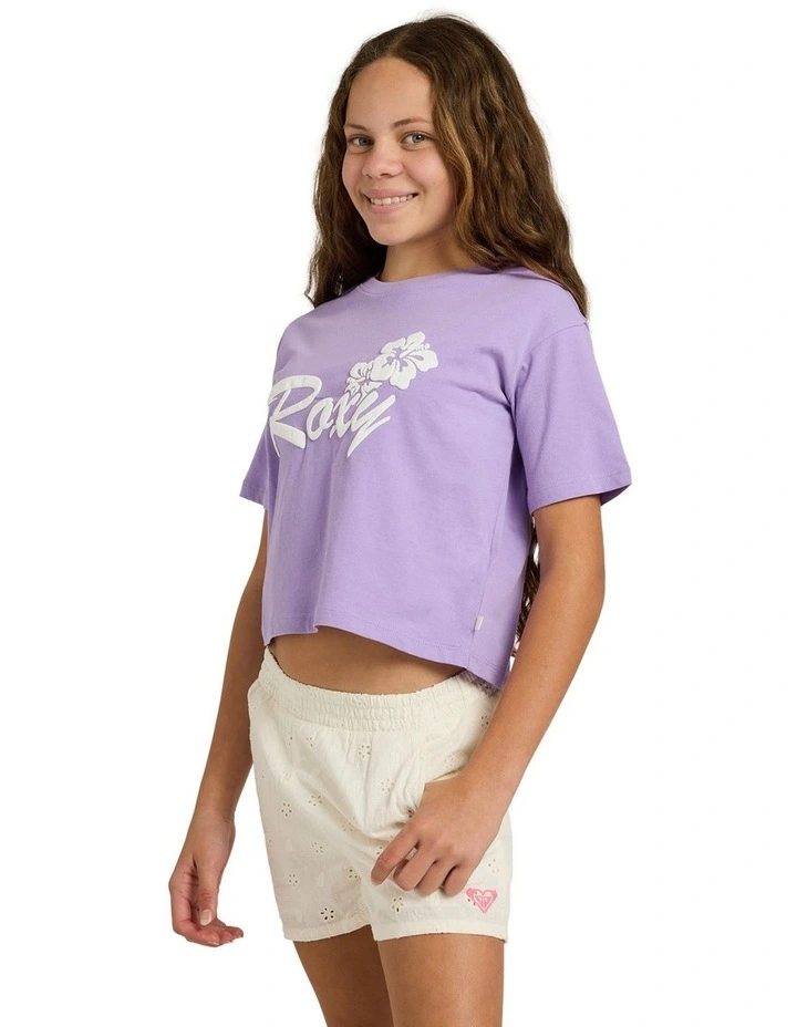 Girls 8-16 Summer Wave T-Shirt in Purple image 3