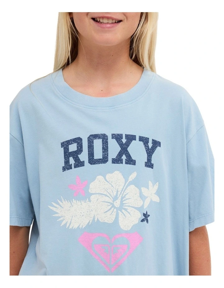 Girls 8-16 Eveoversize Washed T-Shirt In Black image 4