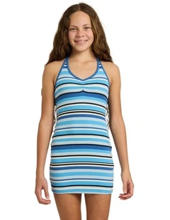 Girl 8-16 Horizons Mini Dress in Nouvean Navy