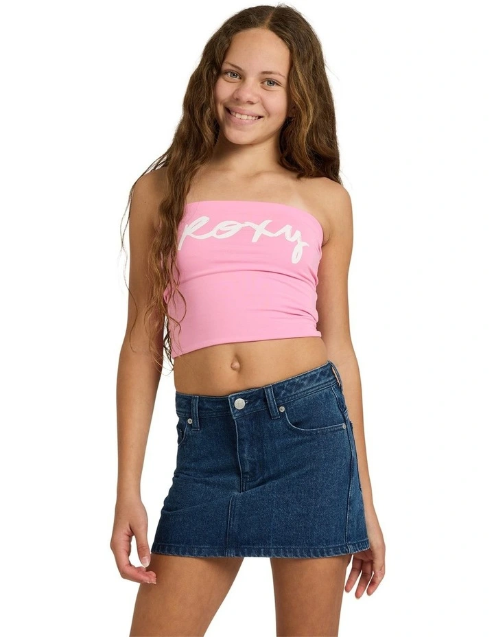 Girls 8-16 Swell Tube Top in Pink Frosting image 1
