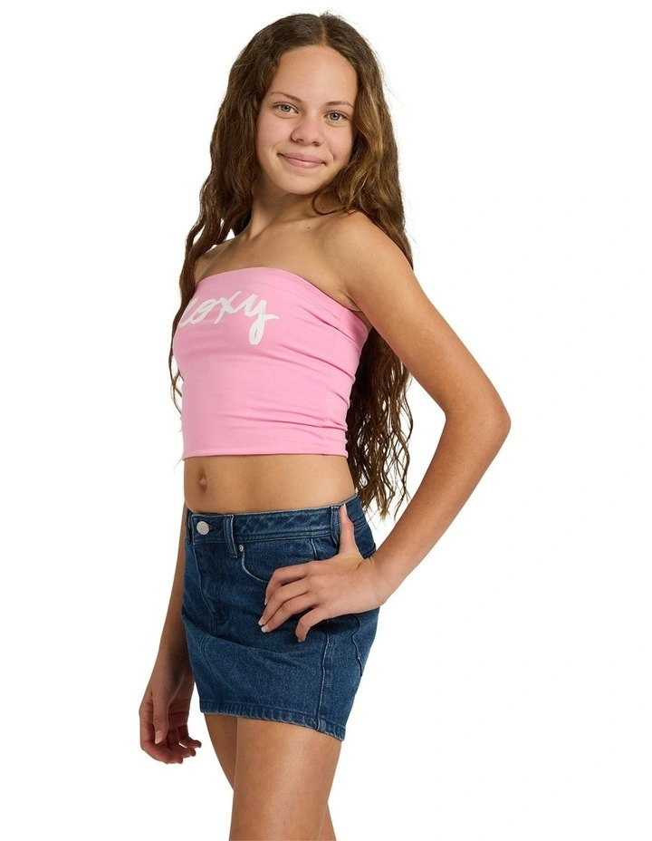 Girls 8-16 Swell Tube Top in Pink Frosting image 3