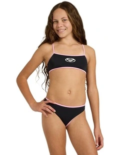 Girls 8-16 Swell Time Bralette Two Piece in Black