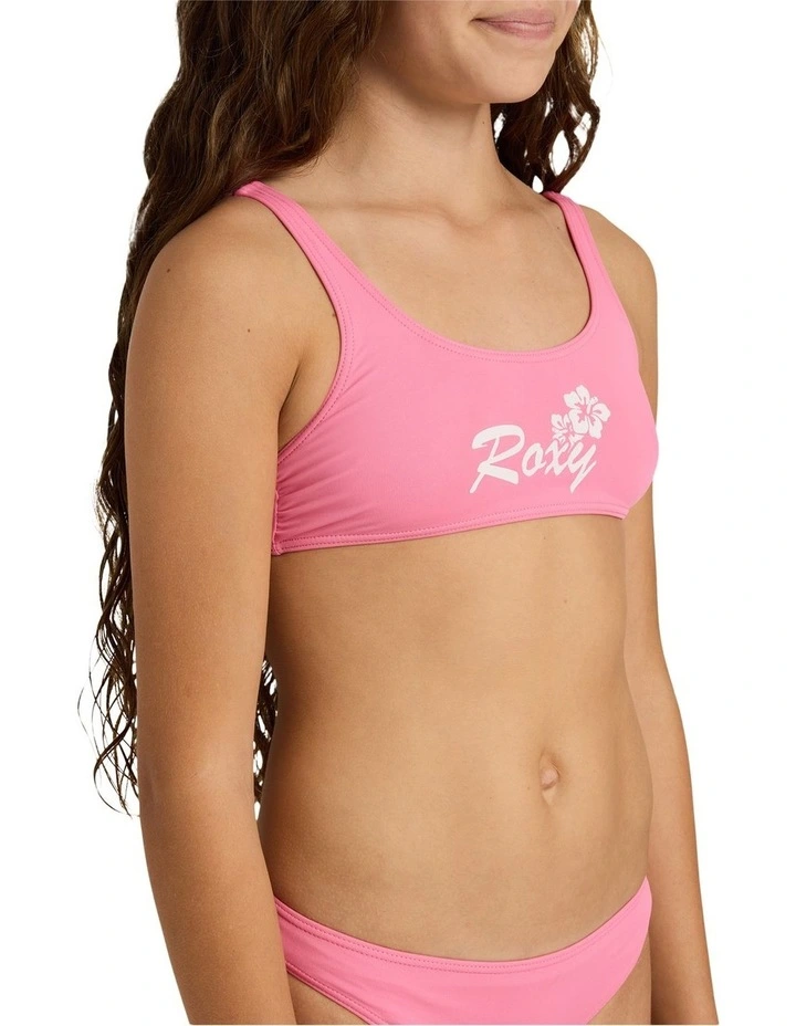 Girls 8-16 Summer Wave Bralette Two Piece in Pink Carnation image 4