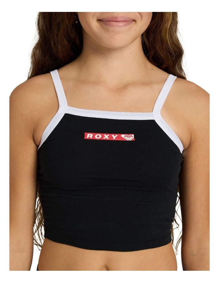 Girls 8-16 Rewind Me Cami Tank Top in Black image 4