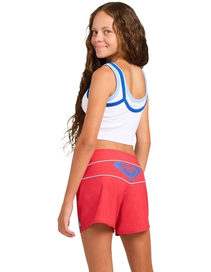 Girls 8-16 Betty Boardshorts In Scarlet image 2