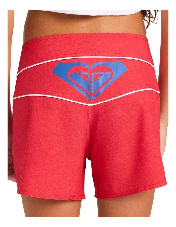 Girls 8-16 Betty Boardshorts In Scarlet image 4