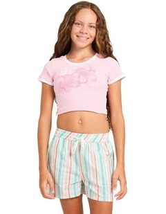 Girls 8-16 Rg Sunset Crush T-Shirt In Powder Pink