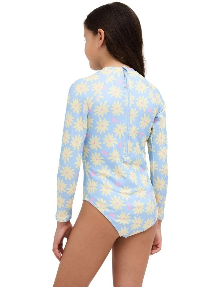 Girls 8-16 Daisy Darling Rash Vest In Windsurfer image 2