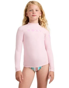 Girls 8-16 Girl Heater UPF 50 Long Sleeve Rashguard In Rose Shadow