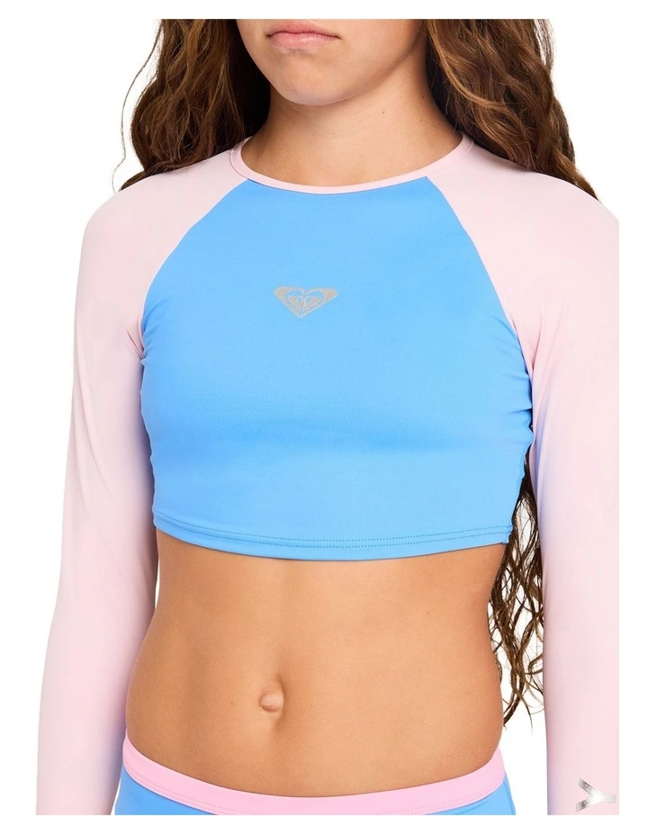 Girls 8-16 Get The Move Crop Two Piece In Marina image 4