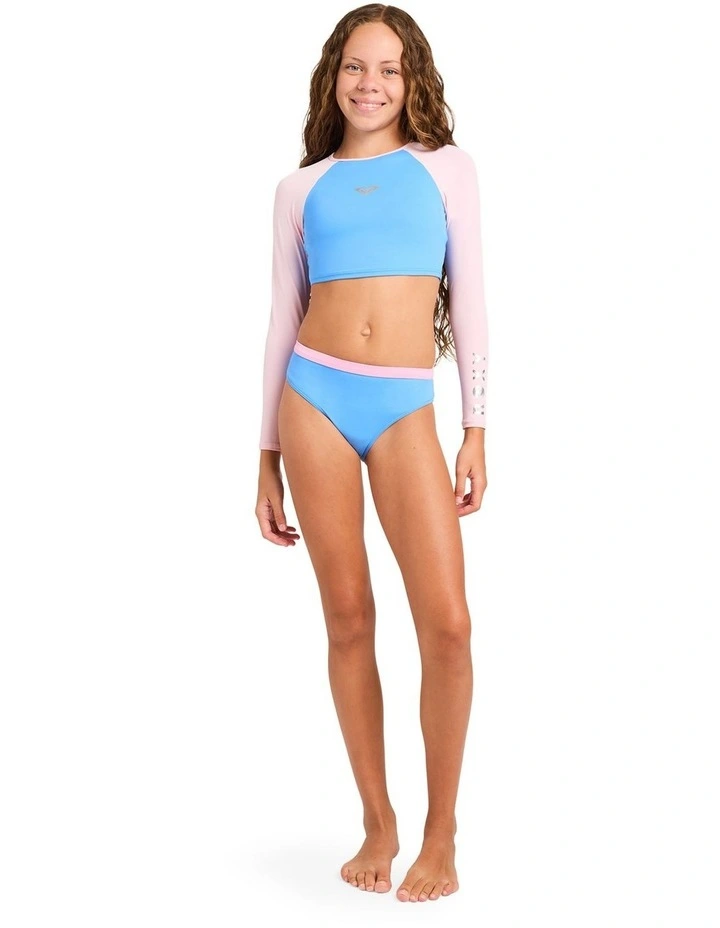 Girls 8-16 Get The Move Crop Two Piece In Marina image 5