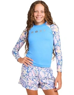 Girls 8-16 Active Moves UPF 50 Long Sleeve Rashguard In Marina