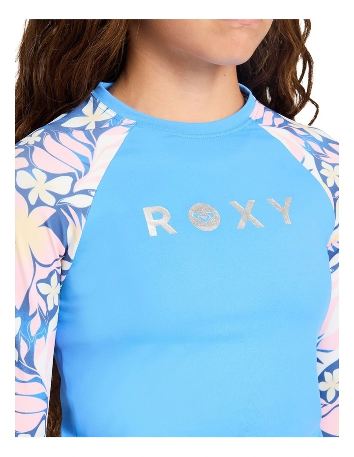 Girls 8-16 Active Moves UPF 50 Long Sleeve Rashguard In Marina image 4