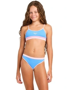 Girls 8-16 Get The Move Bralette Two Piece In Marina