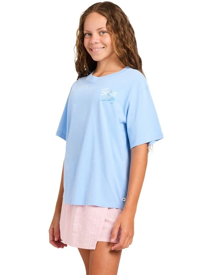 Girls 8-16 Hula Wave Rider T-Shirt In Placid Blue image 3