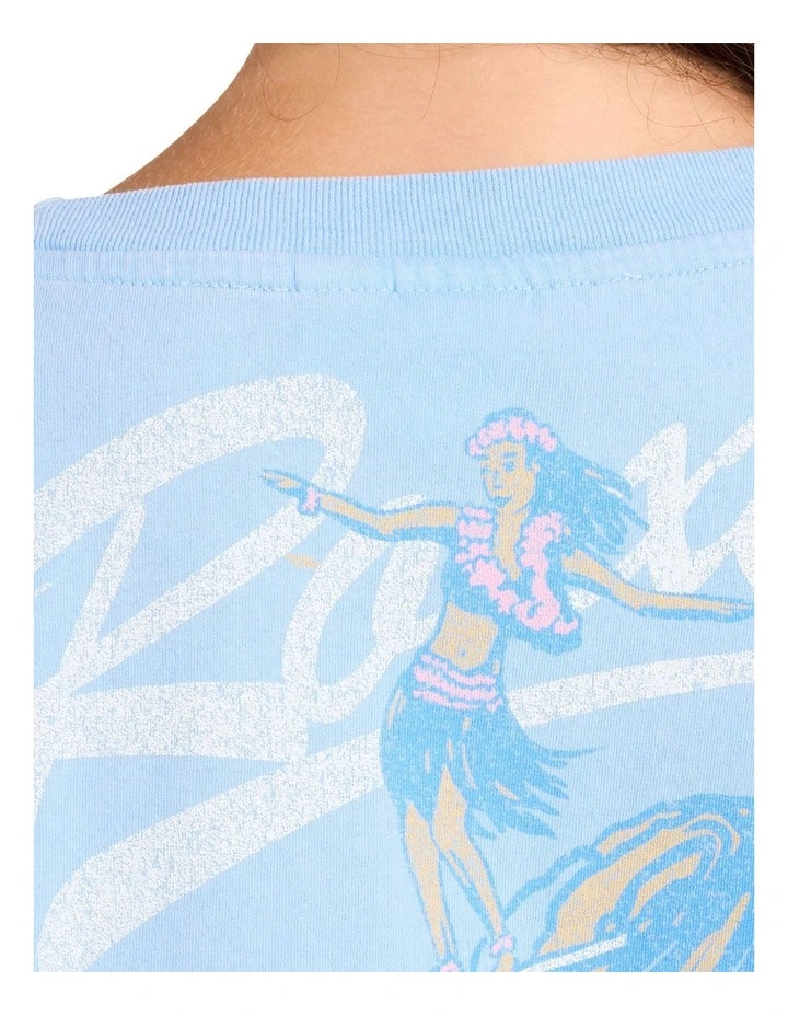 Girls 8-16 Hula Wave Rider T-Shirt In Placid Blue image 4