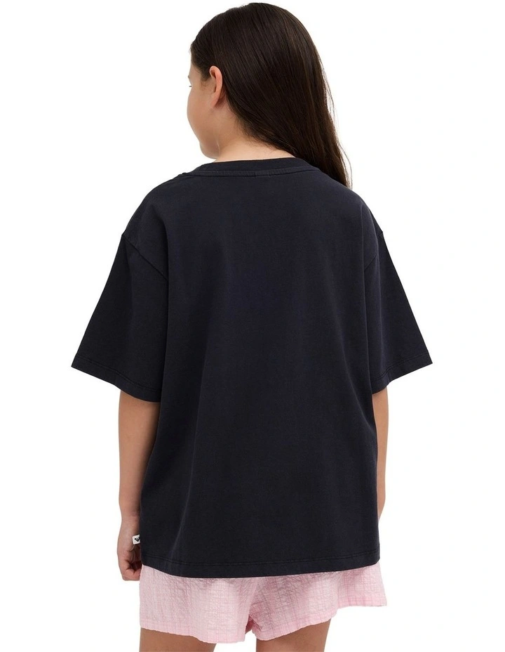 Girls 8-16 Mermaid T-Shirt In True Black image 2