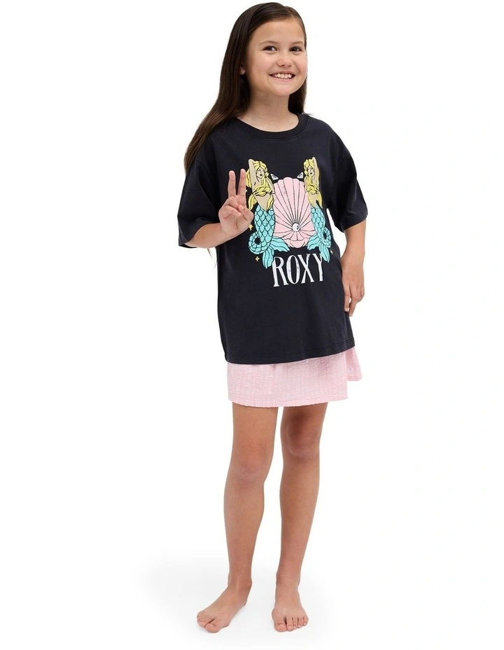 Girls 8-16 Mermaid T-Shirt In True Black image 5