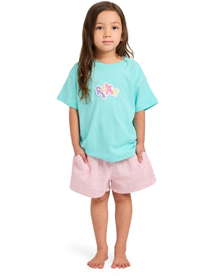 Girls 2-7 Aloha Blush Shorts In Powder Pink image 1