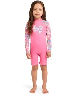 Girls 2-7 Ocean Lover Springsuit In Pink Carnation