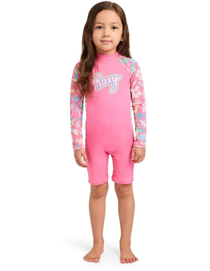 Girls 2-7 Ocean Lover Springsuit In Pink Carnation image 1
