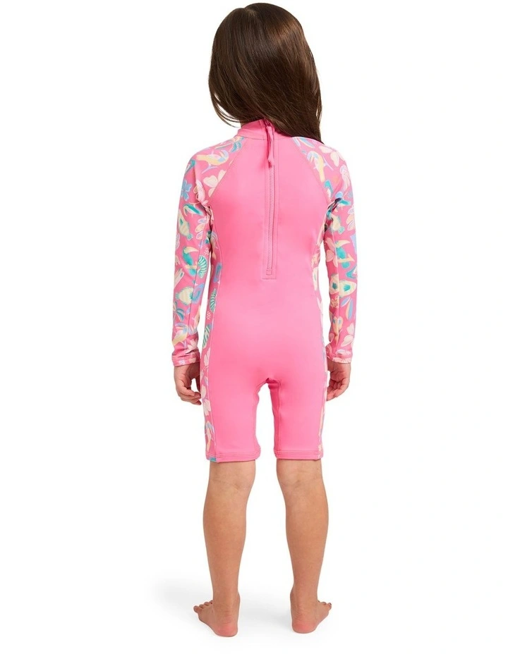 Girls 2-7 Ocean Lover Springsuit In Pink Carnation image 2