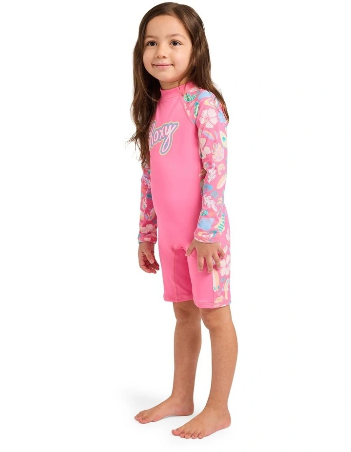 Girls 2-7 Ocean Lover Springsuit In Pink Carnation image 3