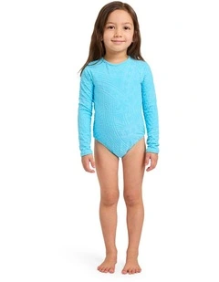 Girls 2-7 Surf The Vibes Rashguard In Splish Splash