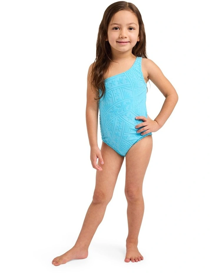 Girls 2-7 Surf The Vibes One Piece Swimsuit In Splish Splash image 1