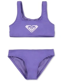 Girls 2-7 Tiny Tides Two Piece In Dahlia Purple