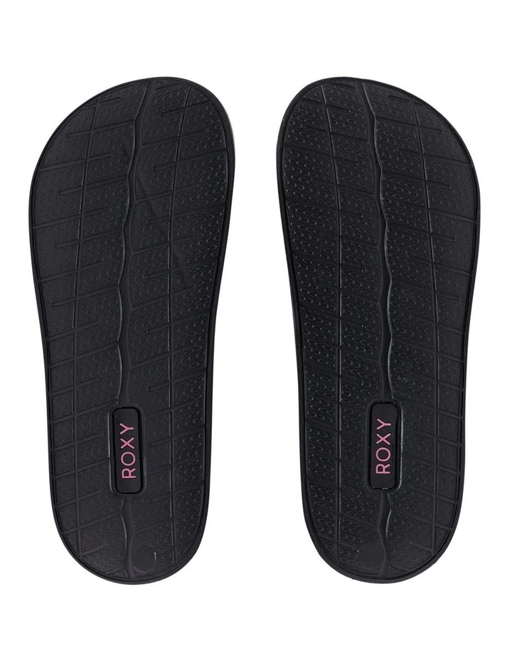Slippy Slider Sandals in Black image 2