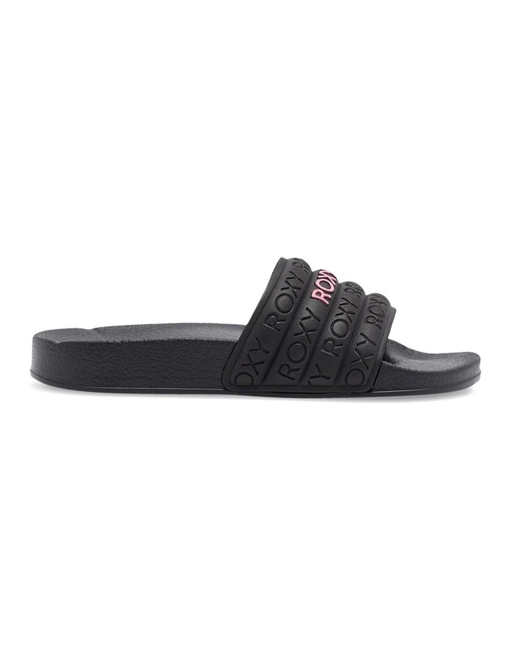 Slippy Slider Sandals in Black image 3