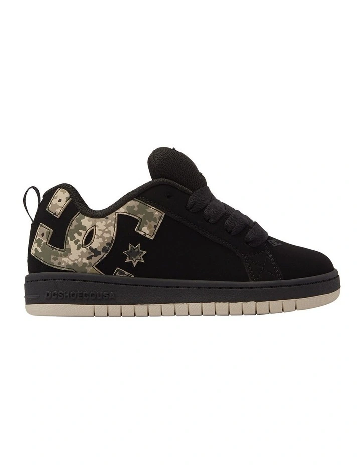 Court Graffik Leather Shoes in Black image 1