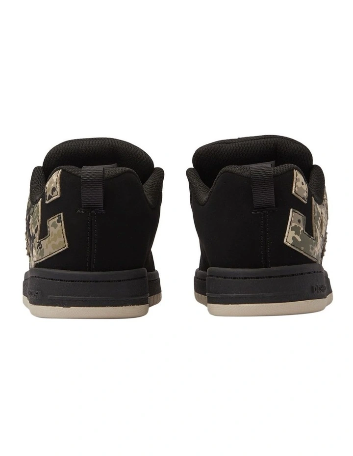 Court Graffik Leather Shoes in Black image 3