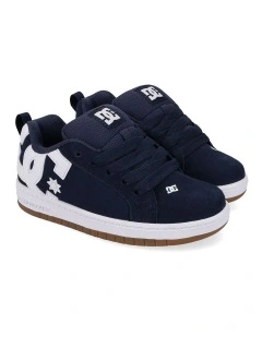 Court Graffik Leather Shoes Blue