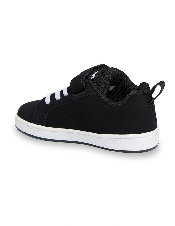 Toddler Court Graffic V Shoes In Black image 2