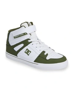 Pure High-Top EV Shoes Olive/White