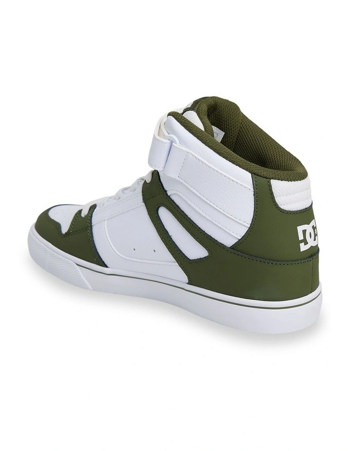 Pure High-Top EV Shoes Olive/White image 2