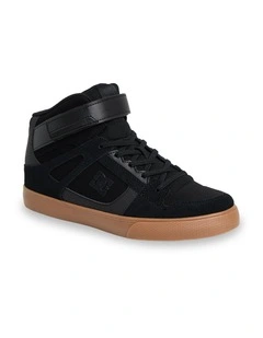 Pure High-Top EV Shoes (4-16 Years) in Black/Gum