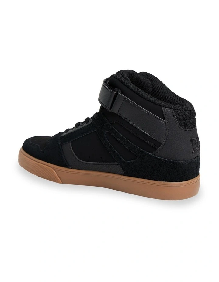 Pure High-Top EV Shoes (4-16 Years) in Black/Gum image 2