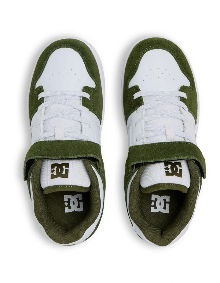 Boys 4-16 Manteca 4 V Skate Shoes In Olive/White/Gum image 3