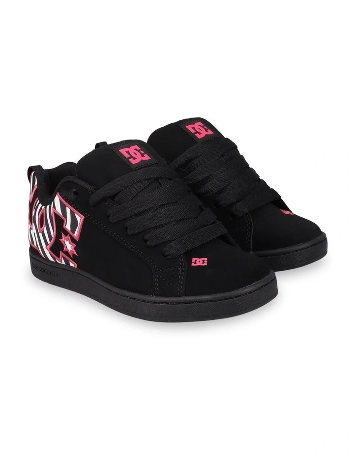 Boys 4-16 Court Graffik Skate Shoes in Black/Camo image 2