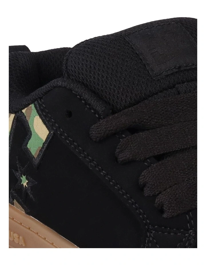 Boys 4-16 Court Graffik Skate Shoes in Black/Camo image 3