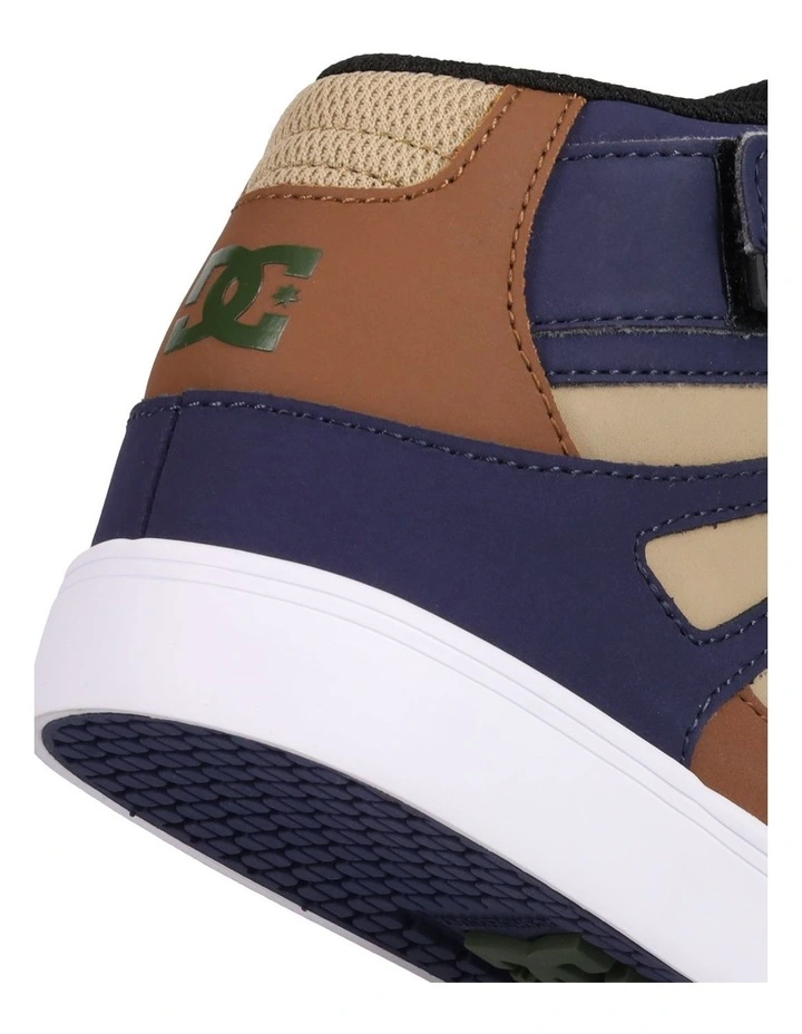 Boys 4-16 Pure High-Top EV Shoes in Navy/Brown/Tan image 5