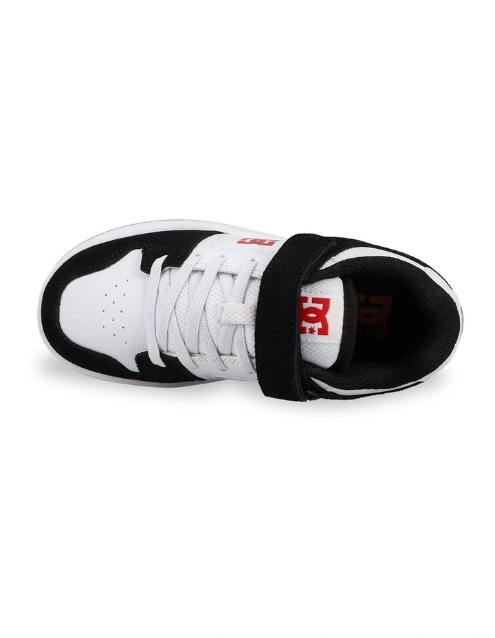 Boys 4-16 Manteca 4 V Skate Shoes in Black/White/Red image 6