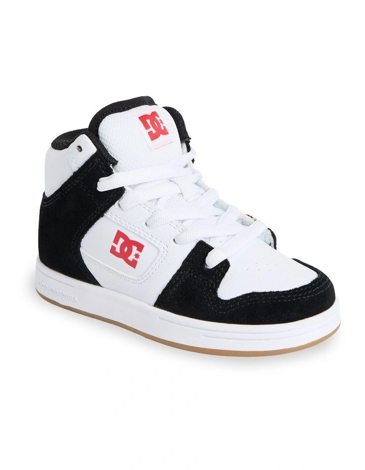 Boys 8-16 Manteca 4 Hi Skate Shoes in Black/White/Red image 1
