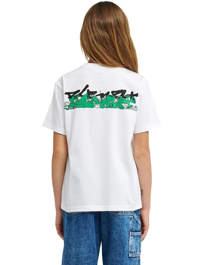 Horn Short Sleeve T-shirt in White image 2