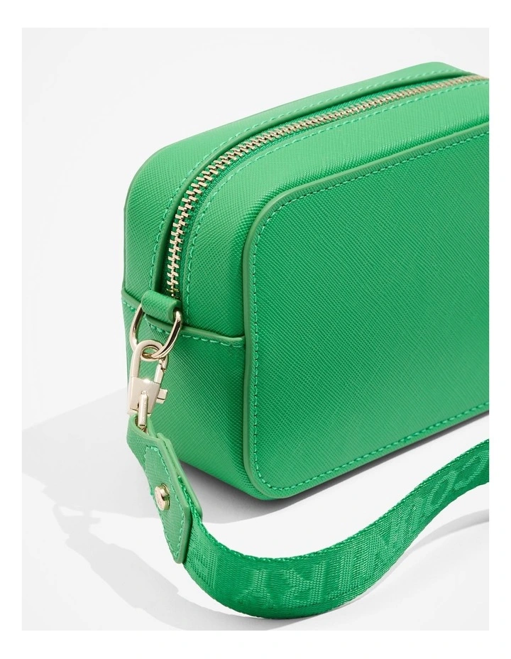 Logo Crossbody Bag in Green image 3