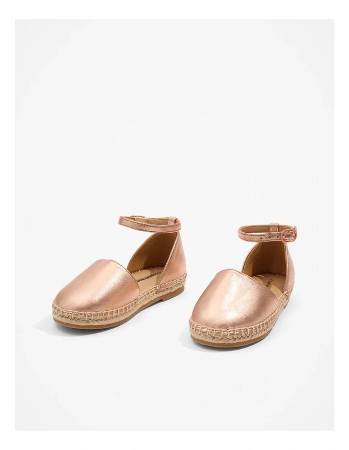 Metallic Espadrille in Rose Gold image 1
